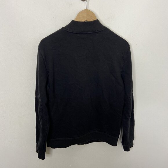 A/E Armani Exchange Men M Cable Knit Sweater Zip Jacket Blue Black Wool Blend - Picture 6 of 8